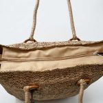 CARTERA FIBRA TRENZADA BEIGE 43X39CM LH-5357 - Imagen 4