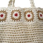 CARTERA TEJIDA CON FLORES 34X30CM LH-5359 - Imagen 3