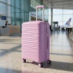VALIJA RIGIDA C/RUEDAS LILA 28" LH-5363