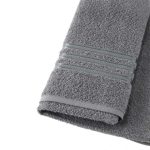 TOALLA BAÑO DOHLER PRIORI AF-1657 65X130 GRIS OSCU - Imagen 3