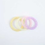 COLITAS P/CABELLO EN ESPIRAL SILICONA 4PZ LH-5414 - Imagen 2