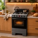 COCINA SMARTLIFE A GAS 4H TITANIUM SL-KBR504T