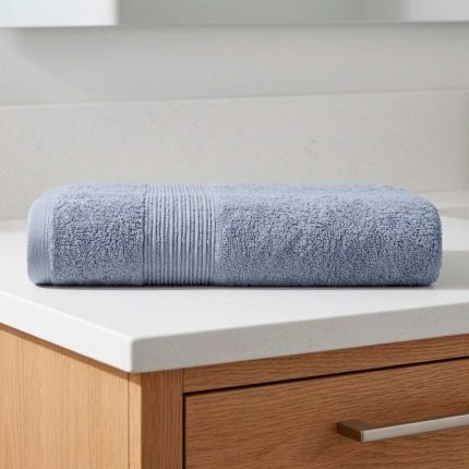 TOALLA BAÑO TRAMA 70X140 AZUL
