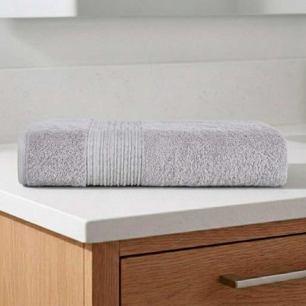 TOALLA BAÑO TRAMA 70X140 GRIS