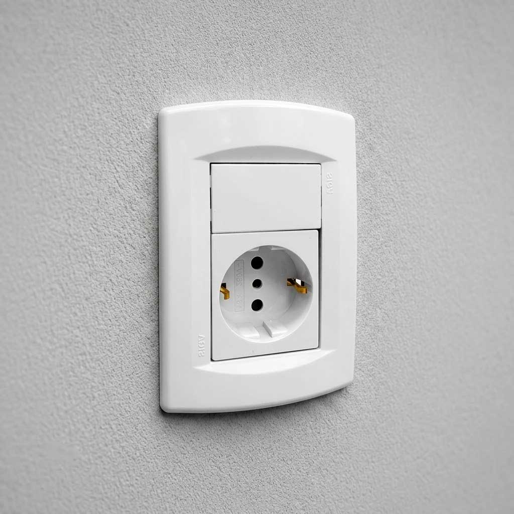 11817 PLAQUETA SICA 1 SCHUKO BCO SK3479 - Imagen 1