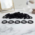 GOMAS PARA CABELLO NEGRO EN BOLSA LH-5475