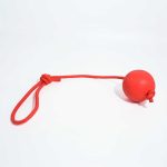 PELOTA DE GOMA CON CUERDA P/MASCOTA 6,5CM LH-5136 - Imagen 2
