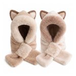 GORRO BUFANDA PELUCHE JUVENIL OREJAS BEI HU0706 - Imagen 2