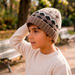 GORRO TEJIDO INFANTIL ROMBOS COLORES HU0617