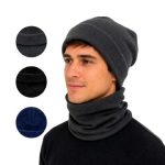 GORRO TEJIDO DE ADULTO NEGRO HU0517 - Imagen 2