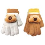 GUANTE INFANTIL CON APLIQUE CAPY BEIGE CAQUI HU045 - Imagen 3