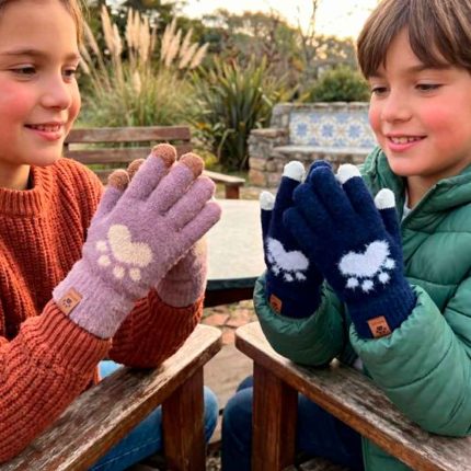 GUANTE JUVENIL SOFT PAW GRIS, VIO, AZUL BEI HU0444