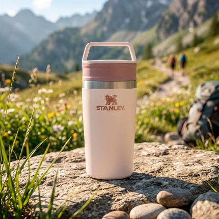 VASO STANLEY CAFÉ TO GO 12 OZ ROSE QUARTZ