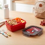VIANDA PLASTICO C/TRABA DIV 850ML SPIDER 16502