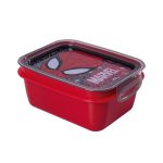 VIANDA PLASTICO C/TRABA DIV 850ML SPIDER 16502 - Imagen 2