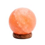LAMPARA DE SAL NAMASTE RED 12CM BASE MADER NAM0024 - Imagen 2