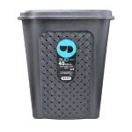 CESTO RATAN NEGRO C/TAPA 45LTS 50*44*33CM - Imagen 3