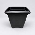 MACETA CUADRADA NEGRA 3,5LT 19*20CM - Imagen 2