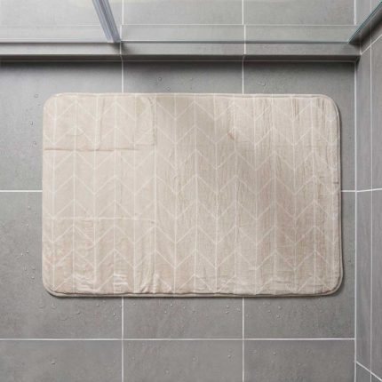ALFOMBRA DE BAÑO C/MEMORIA 40X60C 1195 GEO BEIGE