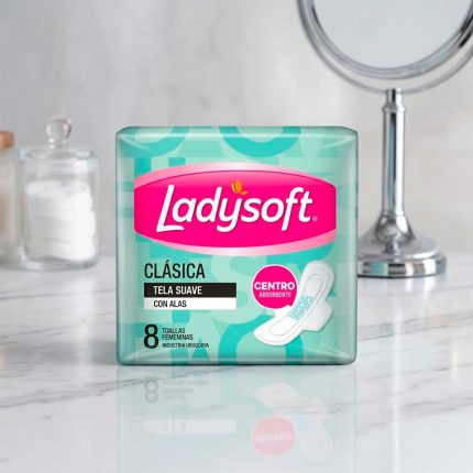 TOALLITAS LADYSOFT CLASICA C/ALAS SUAVE X 8