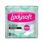 TOALLITAS LADYSOFT CLASICA C/ALAS SUAVE X 8 - Imagen 2