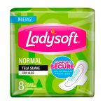 TOALLITAS LADYSOFT NORMAL C/ALAS SUAVE X 8 - Imagen 2