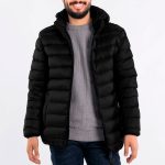 CAMPERA NAILON C/CAPUCHA COLOR NEGRO LABRADOR L - Imagen 2