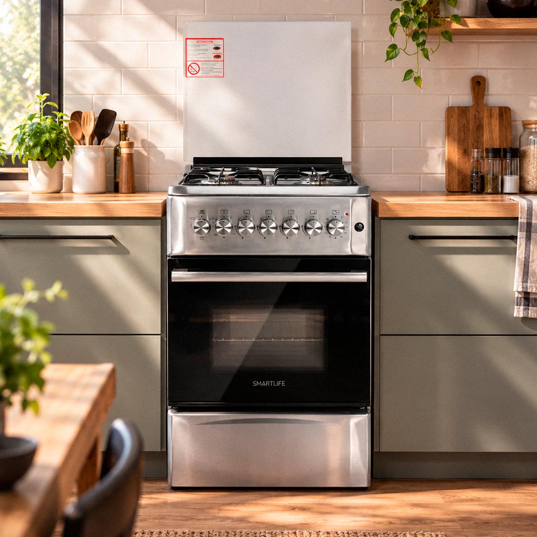 8689_0 COCINA SMARTLIFE COMBINADA 50X55 INOX SL-KS5055C - Imagen 1
