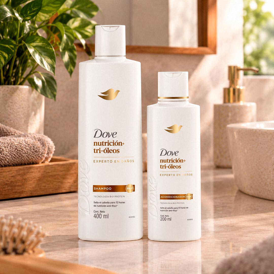 13386_0 PACK DOVE SHAMPOO 400 NUTRICION +ACONDICIONADOR 20 - Imagen 1